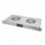 Gruppo 2 Ventole 1U per Rack 19'' con Termostato LED Grigio