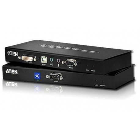 Estensore KVM USB DVI con audio e RS-232 60m