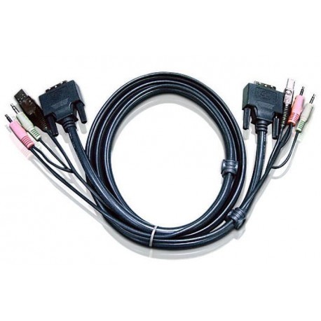 Cavo KVM USB DVI-D Single Link 3m