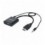 Cavo Convertitore da HDMI a VGA con Audio e MicroUsb 30cm Nero
