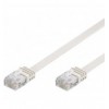 Cavo di Rete Patch Piatto in Rame Cat.6 UTP 2m Bianco ICOC U6EB-FL-020WH