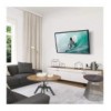 Supporto a muro per TV LED LCD 19-37'' inclinabile 3 snodi bianco