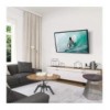 Supporto a muro per TV LED LCD 19 - 37'' inclinabile 2 snodi bianco