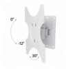 Supporto a muro per TV LED LCD 19 - 37'' inclinabile 1 snodo Bianco