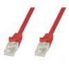 Cavo di rete Patch in CCA Cat.5E Rosso UTP 2m ICOC CCA5U-020-RET