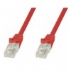Cavo di rete Patch in CCA Cat.6 Rosso UTP 0,5m