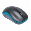 Mouse Ottico Wireless con Micro Ricevitore USB 1000dpi Nero/Azzurro