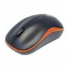 Mouse Ottico Wireless con Micro Ricevitore USB 1000dpi Nero/Arancione