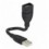 Cavo semi-rigido USB2.0 A Maschio / A Femmina 15cm Nero