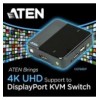 Switch KVM DisplayPort USB a 2 porte 4K UHD, CS782DP