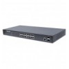 Switch 16 Porte Gigabit Ethernet PoE+ Web Managed con 2 Porte SFP I-SWHUB POE-341