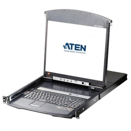 Switch KVM Cat.5E/6 Over IP a 16 porte con LCD 19'' Dual Rail