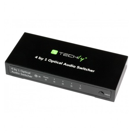 Switch Audio Toslink 4 Porte con Telecomando IR IDATA TOS-SW4