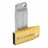 Mini Memoria USB 3.0 Verbatim con Portachiavi 16GB Oro