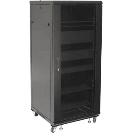 Armadio Rack 19'' 600x600 27U per Audio Video Nero I-CASE AV-2127BKTY