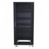 Armadio Rack 19'' 600x600 27U per Audio Video Nero