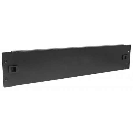 Pannello Cieco Toolless a Clip per Armadi Rack 19'' 2U Nero I-CASE BLANK-2-SCL