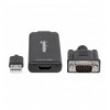 Convertitore da VGA e USB a HDMI IDATA HDMI-VGA3M