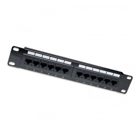 Pannello Patch per rack 10'' 12p UTP Cat.6A I-PP 12-R6AU-10