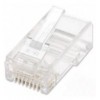 Confezione 100 Plug RJ45 UTP per Cavo Rigido Cat.6