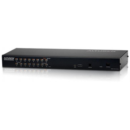 Switch KVM over IP Cat 5 16-porte con porta Daisy-Chain