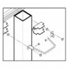 Sistema di fissaggio a palo per rack IP65