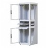 Armadio Rack 19'' 600x800 38U con Ripiano Tastiera Grigio