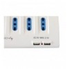 Multipresa da Tavolo 4 prese Italiane Bipasso 2 Schuko e 2 USB Bianca