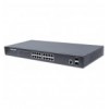 Switch Gigabit Ethernet 16 Porte PoE+ Web-Managed con 2 porte SFP I-SWHUB POE-198