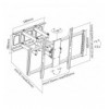 Staffa universale Full-Motion per fissaggio a parete di grandi schermi 60-100'' 