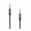 Cavo Audio Stereo Jack 3.5 mm M/M 1,5m Azzurro