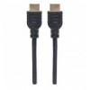 Cavo HDMI CL3 High Speed con Ethernet A/A M/M 5m Nero