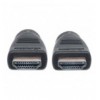 Cavo HDMI CL3 High Speed con Ethernet A/A M/M 10m Nero