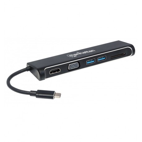 Convertitore USB-C™ a HDMI / VGA Docking Station 4-in-1 IADAP USBC-MULTISD