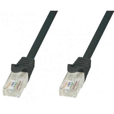 Cavo di Rete Patch in Rame Cat.6 Nero UTP 1m ICOC U6-6U-010-BKT