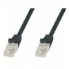 Cavo di Rete Patch in Rame Cat.6 Nero UTP 3 metri