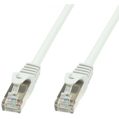 Cavo di rete Patch in rame Cat.6 Bianco SFTP LSZH 1m ICOC LS6-010-WHT