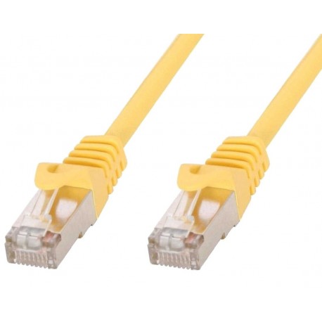 Cavo di rete Patch in rame Cat.6 Giallo SFTP LSZH 1m ICOC LS6-010-YET