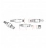  Plug Modulare RJ45 Cat.6A Schermato Toolless