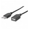 Cavo prolunga USB 2.0 Hi-Speed 1m Nero ICOC U2-AA-10-EX