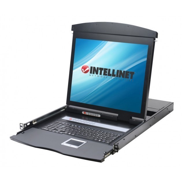 INTELLINET LCD KVM switch DUAL Rail 1