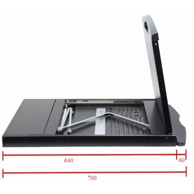 INTELLINET LCD KVM switch DUAL Rail 2