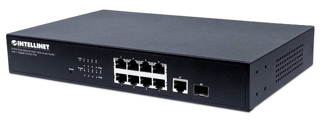  Web-Smart Switch Fast Ethernet 8 Porte PoE+ con Porta Gigabit Combo 2