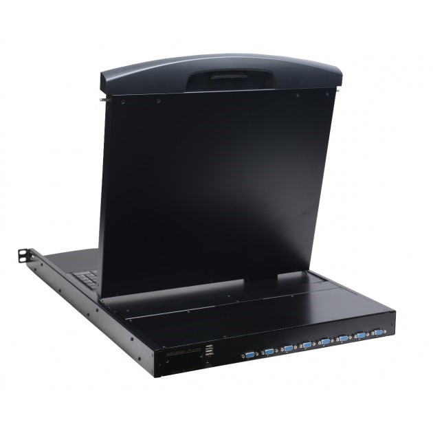 INTELLINET LCD KVM switch DUAL Rail 3