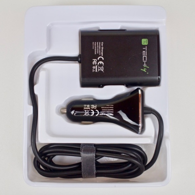 Caricatore da Auto 2 USB + 2 USB per Passeggeri Posteriori 3