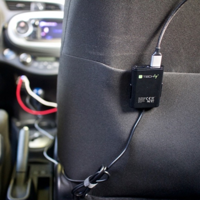 Caricatore da Auto 2 USB + 2 USB per Passeggeri Posteriori 7